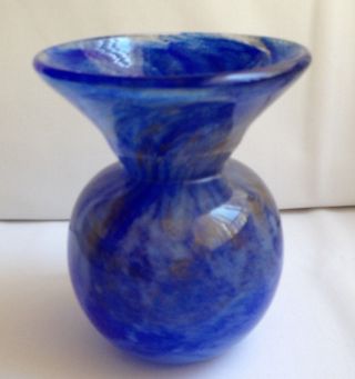Vintage Scottish Art Glass Vase - Vasart,  Monart Or Strathearn