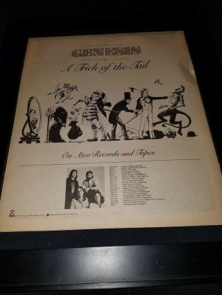 Genesis A Trick Of The Tail Rare Promo Poster Ad Framed
