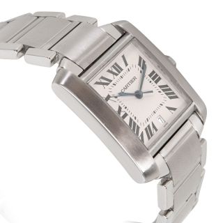 Cartier Tank Francaise W51002Q3 Men ' s Watch in Stainless Steel 2