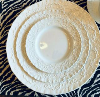 Ralph Lauren Wedgwood Claire 3 - Pc Place Setting (s) Dinner/salad/bread Plates
