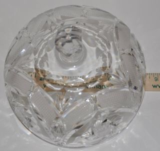 RARE - American Brilliant ABP Cut Glass Signed Libbey Covered Dome Cake Plate 3