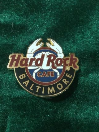 Hard Rock Cafe Pin Baltimore Global Logo Series Logo W Maryland Blue Crab