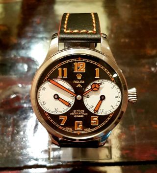 Rolex 12 / 24h Orange Regulateur Classic Marriage Pocket Watch Movement
