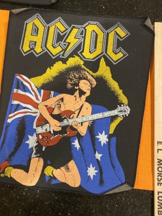 Vintage Acdc Back Patch Listing For 1 Patch