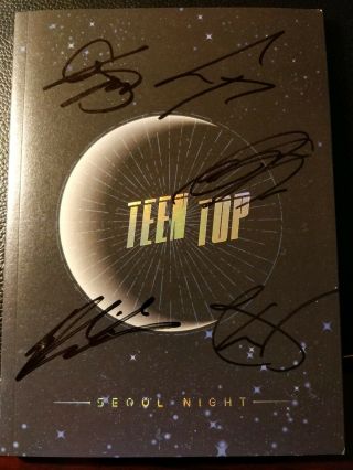 Teen Top - Seoul Night 8th Mini Album Version B Photobook,  Bookclip,  Signed Mwave