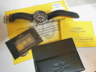 BREITLING OCEAN CHRONO A13341 FOR MEN 44MM WIDE WITH PAPERWORK 3