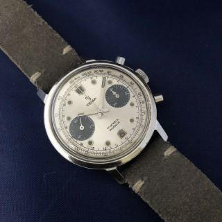 Rare Vintage Yema Daytona Panda Dial Two Register Chronograph Watch