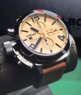 U - Boat 7431 Classico 45 Chronograph Stainless Steel Swiss Automatic Tungsteno