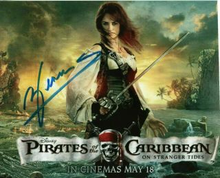 Penelope Cruz Signed Autographed 8x10 Photo The Pirates Of The Caribbean W/coa
