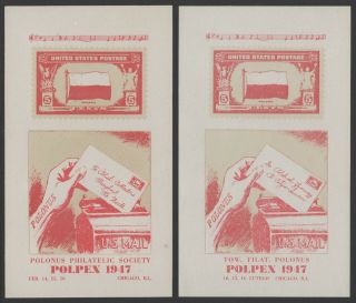 Polonus Philatelic Society - Annual Exhibition Chicago 1947 - Show Souvenir