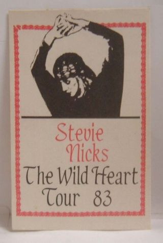 Fleetwood Mac / Stevie Nicks - Tour Cloth Backstage Pass Last One