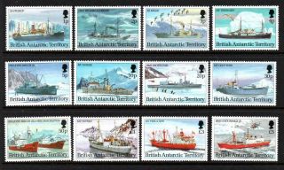 British Antartic Territory 1993 Ships Set Unmounted Sg 218/29 Cat £60