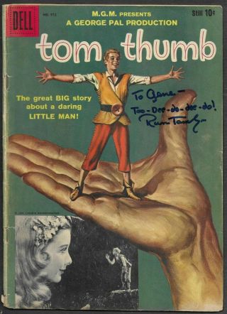 Russ Tamblyn In - Person Hand Signed Tom Thumb 1950s Comic Book
