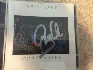 Emerson Lake & Palmer / Greg Lake Signed Manoeuvers Cd