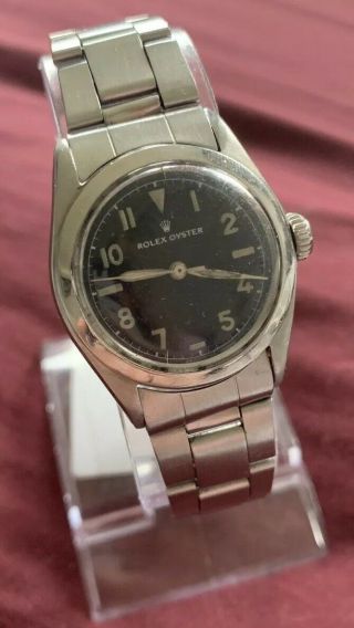Vintage Rolex Oyster Precision Black Dial Rare Gents Watch