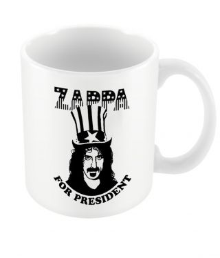 Official Frank Zappa For President Mug Jazz Rock Hot Rats Fan Merch Coffee Boxed