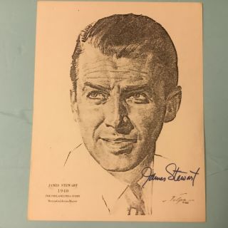 Signed James “jimmy” Stewart 1940 The Philadelphia Story 8x10 Paper Print Pc871
