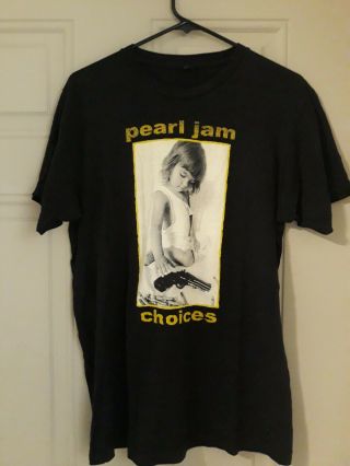 Pearl Jam Choices Kids Prefer Crayons Over Guns T Shirt Medium
