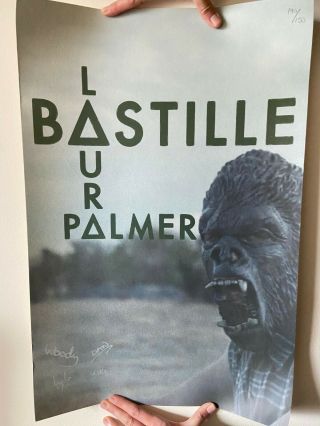 Bastille Laura Palmer Signed Poster Limited Edition 140/150