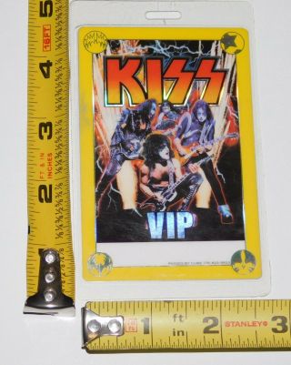 KISS Band VIP Backstage Pass Laminate Aerosmith Concert Tour 2003 Gene Simmons 2