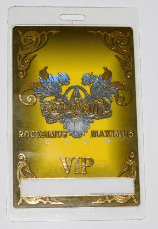 KISS Band VIP Backstage Pass Laminate Aerosmith Concert Tour 2003 Gene Simmons 3