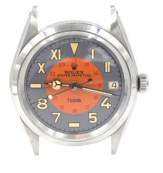 Vintage Rolex Oyster Tudor Fancy California Military Dial Wrist Watch 9050