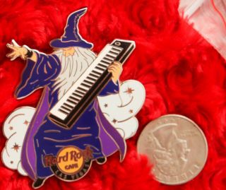 Hard Rock Cafe Pin Las Vegas Wizard Warlock Piano Keyboard Fantasy Band Magic