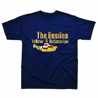 The Beatles Yellow Submarine Navy T - Shirt Size Xl