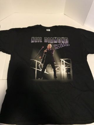 Neil Diamond " So Good So Good " 2008 World Tour T - Shirt Xl Black Nwot