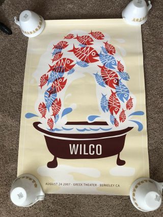 Wilco Poster Greek Theater Berkeley Ca August 24,  2007