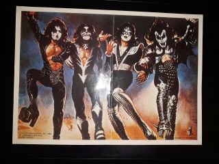 Kiss Aucoin Memorabilia - 1980 Australian Show Bag Destroyer Mini Poster Card