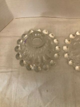 VINTAGE IMPERIAL GLASS CANDLEWICK Candle Stick Holders Also Repurpose Crafts 2