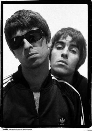 Oasis Noel And Liam Gallagher 1994 Poster 23.  5 " X 33 " Uk Import