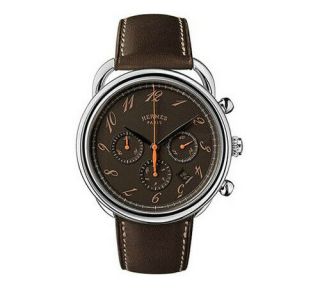 Hermes Arceau Swiss Chronograph Automatic Stainless Steel Men 