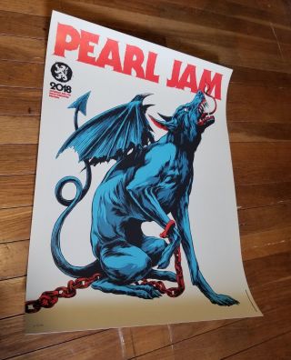 Pearl Jam Werchter Belgium 2018 Festival Ken Taylor Artist Edition Poster Print