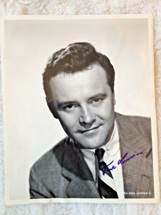 Jack Lemmon Autographed/signed 8x10 Promo Photo Young 1953 Columbia Pictures Wow