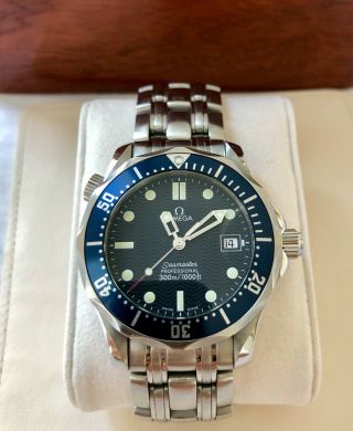 Omega Seamaster Professional 300m Quartz Watch Blue Calibre No 1538 Size 41mm