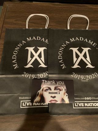 Madonna Madame X Tour 2 Shopping Bags,  Flyer