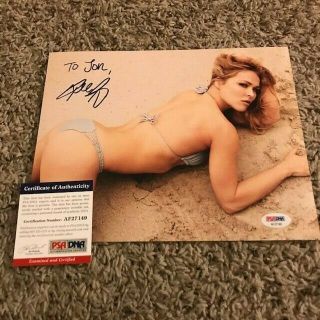 Ronda Rousey Signed Autographed 8x10 Photo Psa Dna Sexy Swimsuit At The Beach