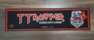 Iron Maiden Trooper Beer Isle Man Tt Bar Runner.  Mega Rare Collectable.  Hicky