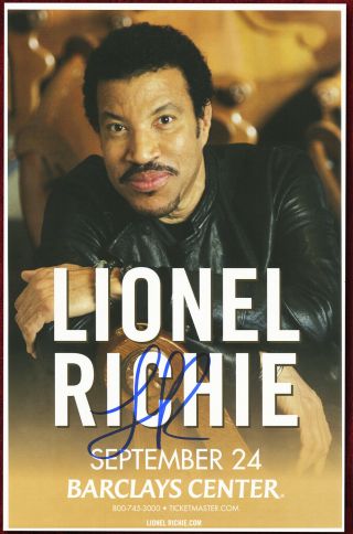 Lionel Richie Autographed Concert Poster 2013 Dancing On The Ceiling