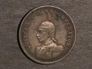 German East Africa 1906a 1/4 Rupie Silver Vf