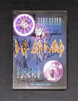 Def Leppard—autographed ‘visualize’ 2001 Dvd