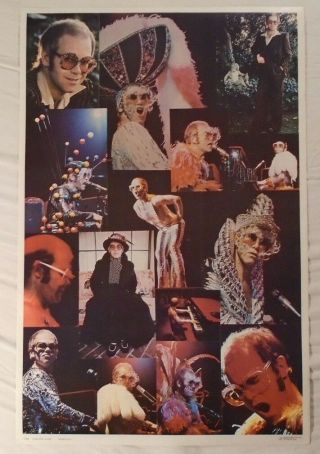 Elton John 1975 Poster Photo Collage