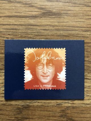 Usps John Lennon Forver Stamp Magnet Rare (2018)