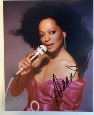 Diana Ross " The Supremes " Authentic Autograph 8 X 10 Photo W/coa