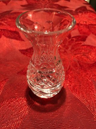 Waterford Marked Irish Crystal Glandore Pattern Bud Vase