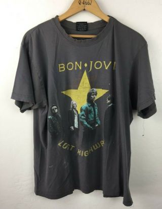 Bon Jovi Lost Highway Concert T - Shirt Size L