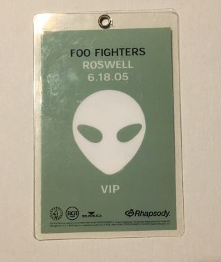 Foo Fighters Roswell Nm 2005 Concert Backstage Pass Laminate Vip Nirvana Grohl