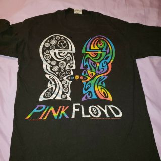 Pink Floyd 1994 North American Tour Shirt Division Bell Liquid Blue Large